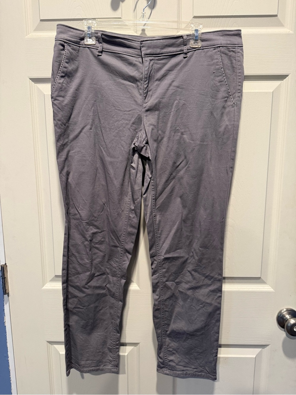 LOFT Marisa Gray Stretch Chinos